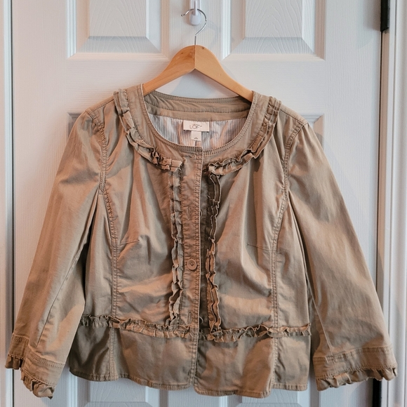 LOFT Jackets & Blazers - Ann Taylor Loft tan short jacket